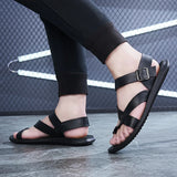 Summer Men Rome Genuine Leather Roman Sandals Gladiator 2024 Sandalias Romanas Hombre Flat Sandles Dropshipping