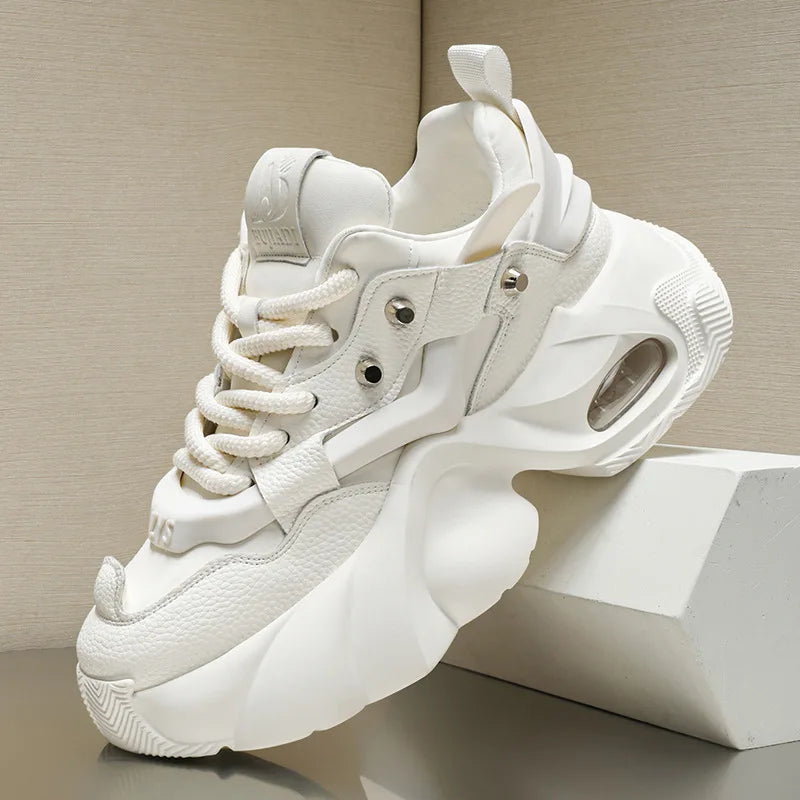 Men's Shoes Luxury Casual Breathable Sneakers for Men Comfortable Low Top Platform Boots for Men Height Increasing Sneakers
