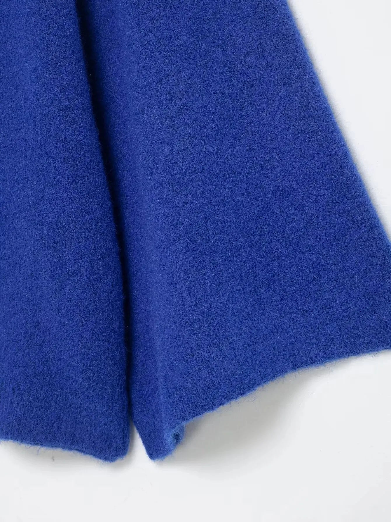 KONDALA Casual Chic Blue Knit Sweaters Women O Neck Half Sleeve Loose Short Pullovers Fashion 2026 Spring Elegant Y2K Girl Tops