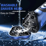 Electric Razor for Men Cordless,Men's Electric Shaver,,Pop-up Trimmer,Wet or Dry Rotary Shaver for Men for Travel,USB Fast Charging