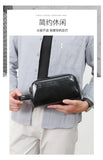 Male Long Money Wallets Mobile Phone Pouch Men Messenger Bag Anti-Theft Men's Fingerprint Lock Bags for Men Leather Hand Bag