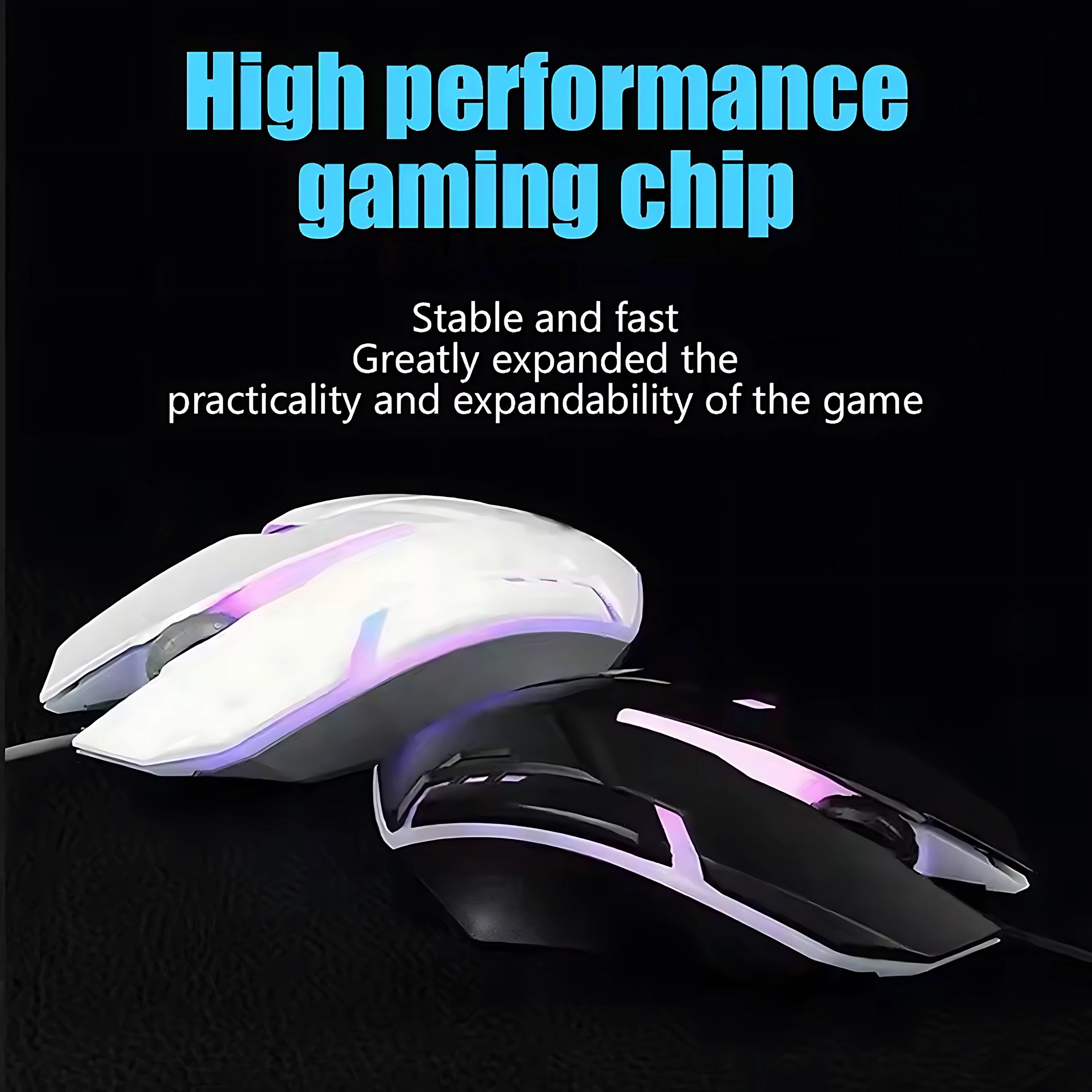 New Wired Keyboard and Mouse Set Usb Luminous Mechanical Keyboard and Mouse Set for PC Laptop Computer Game Office