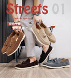 Fashion Men's Casual Shoes Suede Leather Men Classic British Style Tassels Loafers Moccasins Mens Outdoor Driving Flats