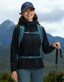 Pioneer Camp Women's Softshell Jacket Fleece Lined with Hood 30k Waterproof Lightweight Warm Windbreaker for Outdoor Hiking