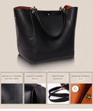 Pahajim Handbags for Women Large Tote Bag PU Leather Waterproof Handbags Shoulder Bag Womens Top Handle Bag for Work Shopping Ba