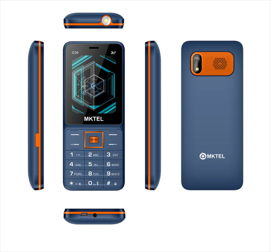 G36 3G Dual SIM Feature Phone with 2.4-Inch Screen, 1800mAh Battery, MP3/MP4/FM Radio, Bluetooth, and GPRS for Seniors