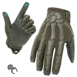 Men and Women Touchscreen Motorcycle Gloves Ice Silk Breathable Non-Slip Skeleton Full-Finger Tactical Gloves