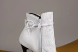 Large Size 34-48 Suede Leather Patchwork Women's Leather Boots Sexy Leopard Print Lace Fashionable Personalized Women's Boots