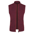 Autumn winter men's knit velvety fashion zipper top vest