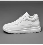 High Quality Men Sneakers Elevator Shoes for Men Fashion Casual Shoes Comfortable Leather Sports Shoes Height Increase 6/8/10cm
