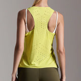 Womens Running Vests Lightweight Tops Marathon Outdoor Sports Fitness Hole Vest Sleeveless Shirts Clothing Quick Dry Breathable