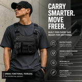 Tactical Outdoor Chest Bag Men's Vest Bag MOLLE Chest Pack for Cycling Bags Running Front Chest Bag Sports Vest Bag