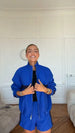 Blue jacket coat