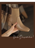 2026 Autumn Winter New Ankle Socks Shoes Women Fashion Large Size 43 Knitted Short Boots Women Slip on High Heels Botas De Mujer