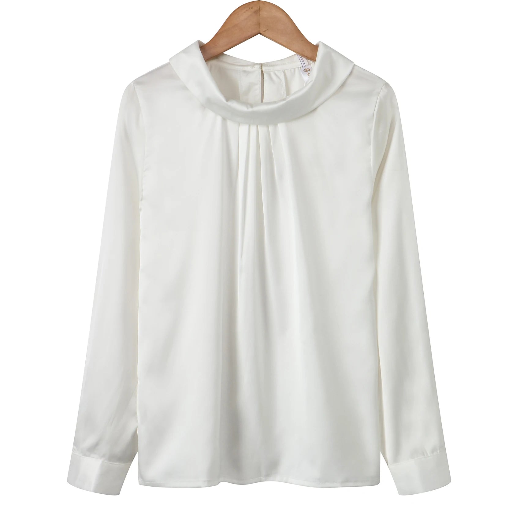 Women blusas long sleeved Slim plus size silk satin shirts office ladies work female Chiffon blouse Elegant blusa feminina