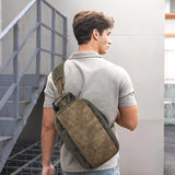 Canvas Messenger Bag Sling Bag Crossbody Shoulder Bag for Men Women Travel Work Satchel Bags
