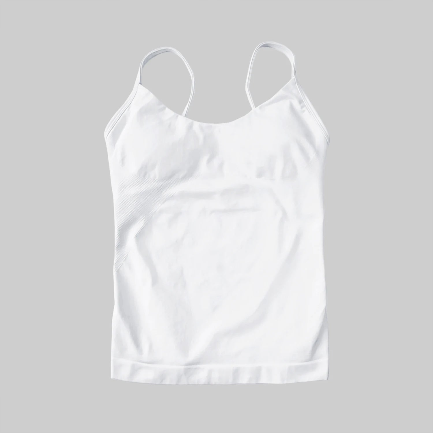 NCLAGEN Women's Pilates Tank Top Gym Clothes Yoga vest with built in bra Thin Strap Seamless Fitness Sportswear Workout Tops