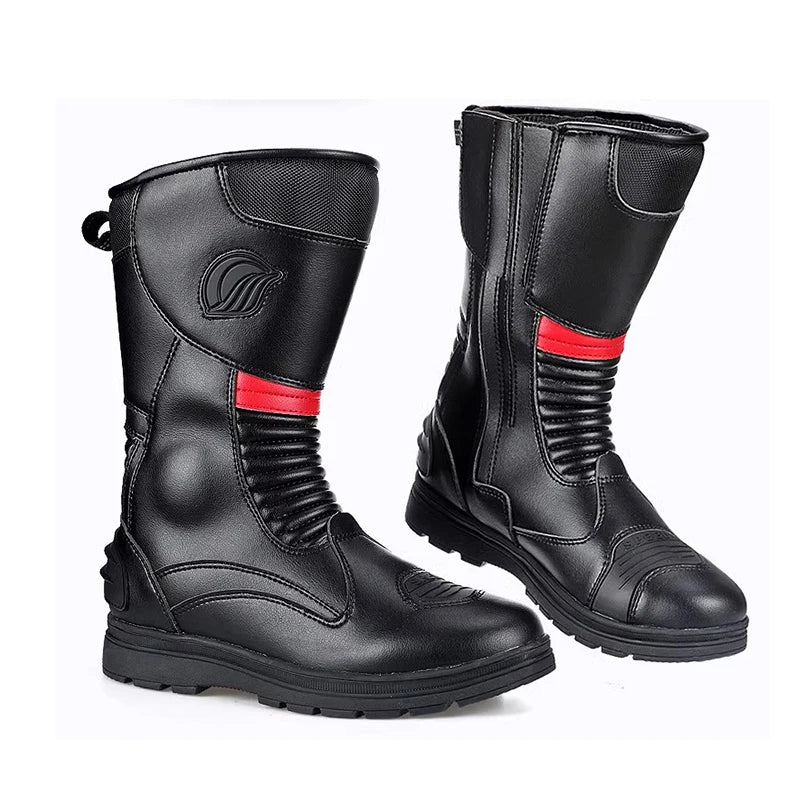 Waterproof Off-Road Motorcycle Boots Anti-Fall Botas Moto Hombre Riding Shoes Protection Comfortable Footwear for Men