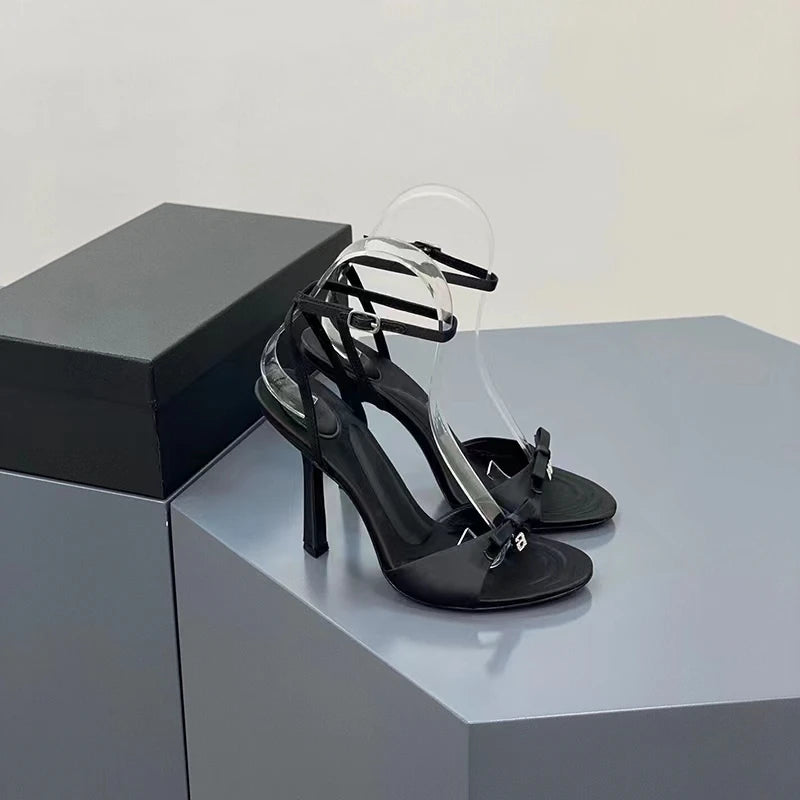 Women's Sandals Simple Big Size Women's Shoes Pink Kawaii Lori Shoes Super High with Fine Heel Women's Shoes Round Head 9cm