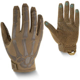 Men and Women Touchscreen Motorcycle Gloves Ice Silk Breathable Non-Slip Skeleton Full-Finger Tactical Gloves