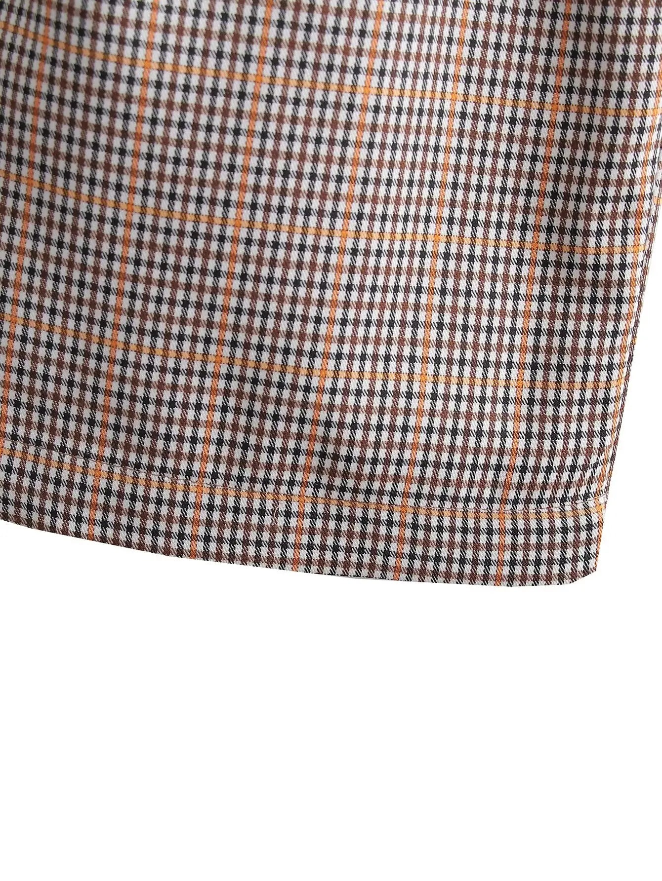 SLTNX 2026 Retro Chic Plaid Pants Women's Loose Pants Fashion Street Casual Pants Office Wear