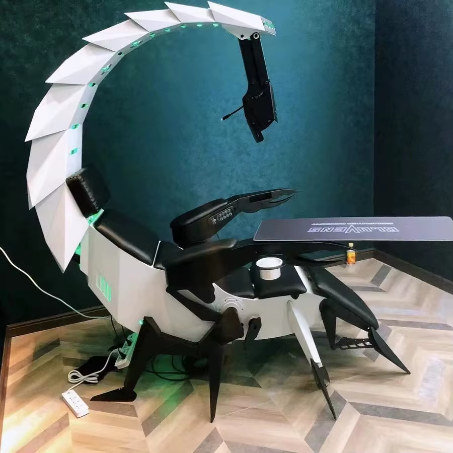 Scorpio Cockpit, Scorpion E-Sports Warehouse, Computer Space Capsule, Integrated Game Home Office Tables and Chairs