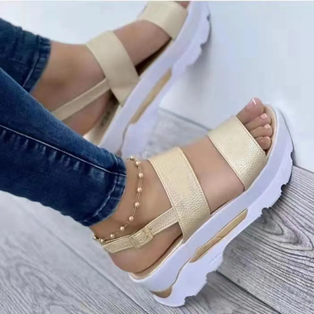 Women 2026 New Sandals Platform Sandals Summer Shoes Women Heels Sandalias Mujer Lightweight Wedges Shoes Platform Heels Sandal