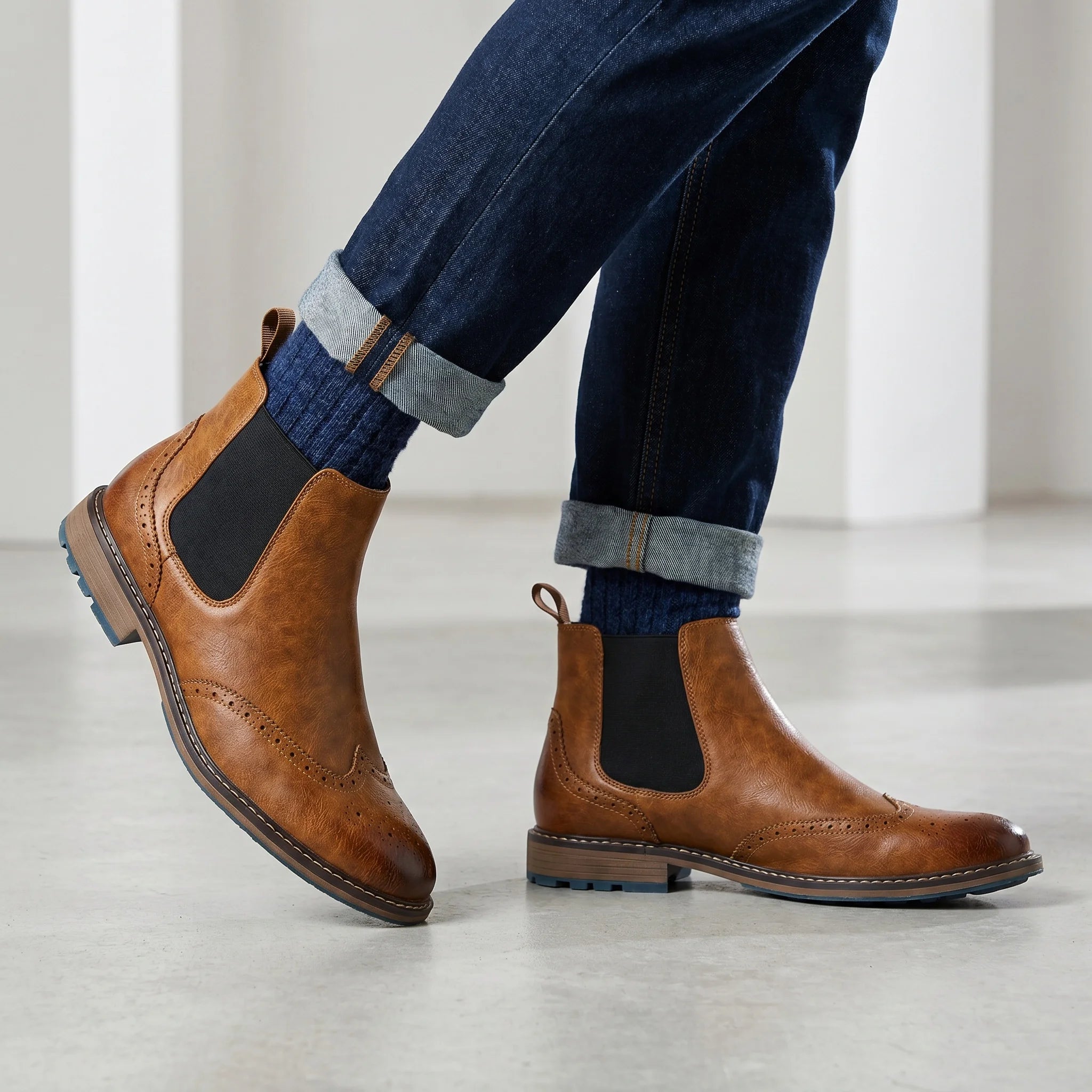 Chelsea Boots Men Comfortable Brand Fashion 2026 ankle boots men