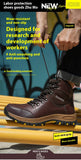 Waterproof Leather Indestructible Men Work Safety Boots Outdoor Military Boots Anti-smash Anti-puncture Industrial Shoes Male