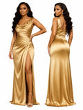 Women Sleeveless High Waist Maxi Dress, Sexy High Slit Bodycon Long Evening Gown, Elegant Party Wedding Guest Vacation Formal Dresses