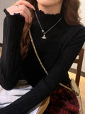 2026 Ruched Turtleneck Women Sweaters Autumn Winter Warm Pullover Slim Tops Knitted Sweater Jumper Soft Pull Female