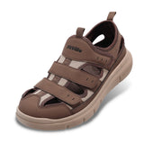 FitVille Summer Men's Wide Width Casual Diabetic Sandals, Lightweight Open Toe Sandals Built-in Arch Support, Effective Foot Pain Relief for Plantar Fasciitis, for Wide & Swollen Feet