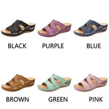 Summer 2025 women's sandals with exposed toes, retro anti slip leather casual women's fashionable versatile sandals