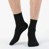 10-40Pairs Woman Men'S Classic Formal Mid-Calf Socks 100% Breathable Cotton Solid Black White Perfect For Business Casual Wear