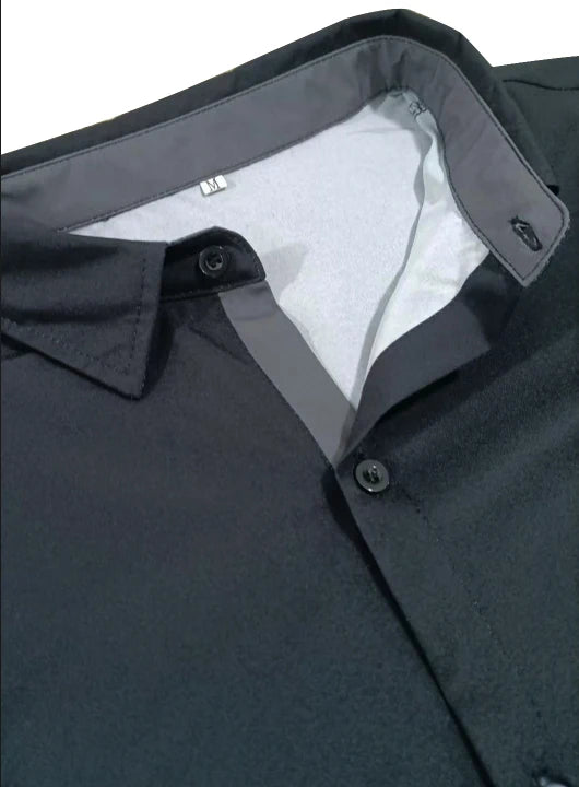 Men's Summer Minimalist Short Sleeved Shirt Fashionable Black Horse Logo Contrasting T-Shirt Men's Gift