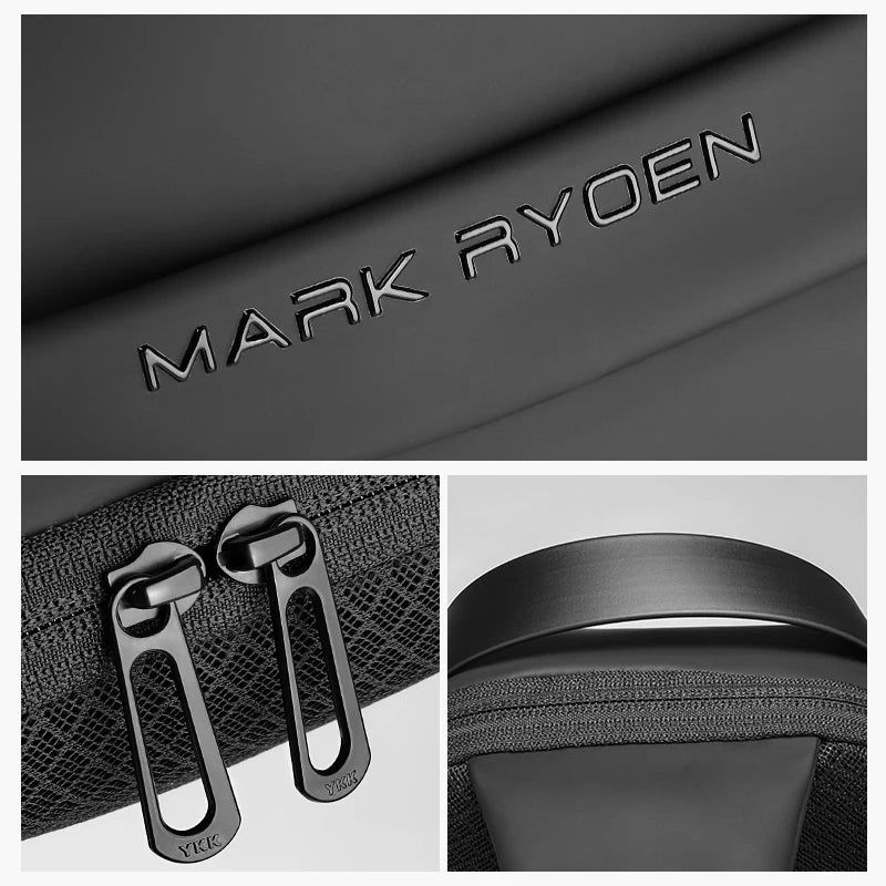 Mark Ryden Men Bag Oxford Sling Bag 7.9 Inch Male Chest Bag Crossbody Bag For Man Moto Biker Shoulder Bags Black New Fashion Bag