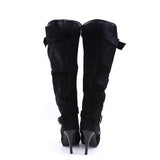 New Fashion Autumn Spring Winter Women Boots Retro Sexy The Knee Long Boots Thin High Heel Boots Platform Women Shoes Plus Size