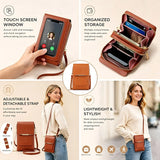 The Women Bag Touch Screen Cell Phone Purse Soft Leather Shoulder Bag Female Handbags Cheap Small Wallet Crossbody Bags