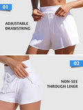 Anfilia Swim Bottoms for Women Tummy Control High Waisted Swim Board Shorts Loose Fit
