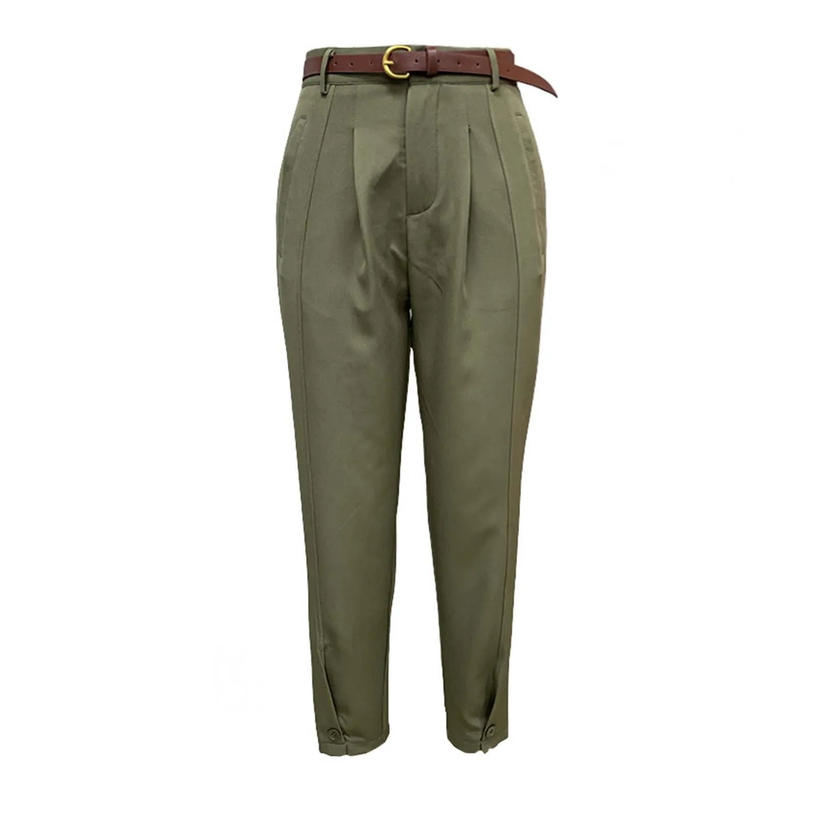 Elegant Women Pants Casual High Waisted Straight Pants Korean Fashion Solid Color Trousers Office Lady Baggy Pants Pantalones