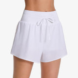 Anfilia Swim Bottoms for Women Tummy Control High Waisted Swim Board Shorts Loose Fit