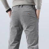 Spring Autumn Men's Corduroy Trousers New Men's Clothing Stretch Slim Fit Casual Pants Fashion Mens Business Work Pants