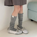 Korean Thigh High Socks Women Stockings Solid Color Mesh Calf Socks Stockings Japanese JK Knee High Socks Thigh High Stockings