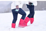 Platform Snow Boots Female Plus Size 42 White Women Boots Winter Shoes Warm Plush Mid-calf Boots Waterproof Rubber Non-slip