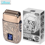 Ufree Electric Foil Shaver for Men 3-Speed Adjustable Bald Head Shaver Face Shaving Beard Trimmer with LCD Display
