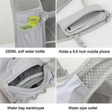 Women Men Running Hydration Vest Camping Hydration Bladder Bag Water Pack Backpack Vest for Trail Hiking Gear Cycling Jogging