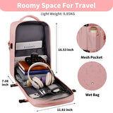 Travel Backpack For Men Women Large Capacity Carry On Traveling Laptop Bag USB Port Waterproof School Backpack