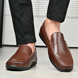 Hot-selling Men's Casual Shoes PU Leather Male Loafers New Arrival Moccasins Light Comfortable Man Driving Wedding Flats Slip-On