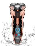 Hatteker Electric Shaver for Men Full Body Washable Rechargeable LCD Display Floating Beard Razor