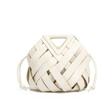 Trendy Vegan Leather Woven Tote Bag for Women Top Handle Purses and Handbags Fashionable Crossbody Shoulder Bag Tote Purses 2025